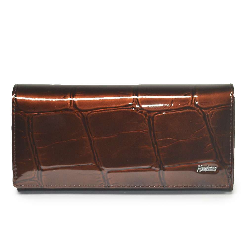 革財布 高級クロコダイル型押し長財布