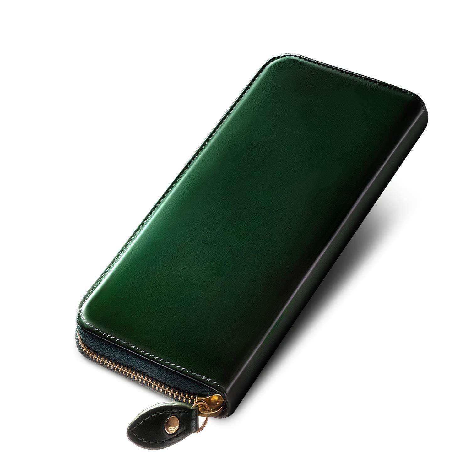 革財布 上質な本革製ラウンドジップ長財布