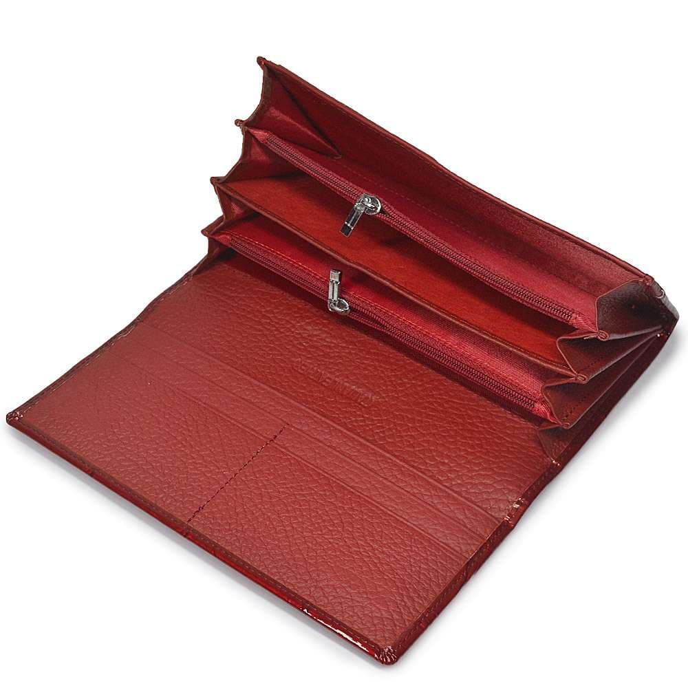 革財布 高級クロコダイル型押し長財布