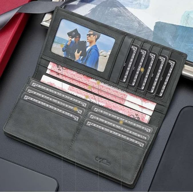 革財布 上質な革を使用した大人の薄マチ長財布