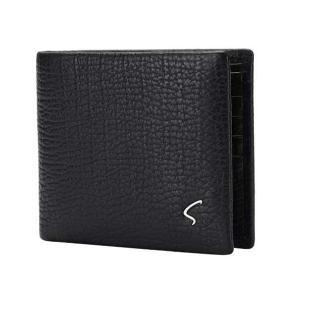 革財布 上質な型押し牛革二つ折り財布