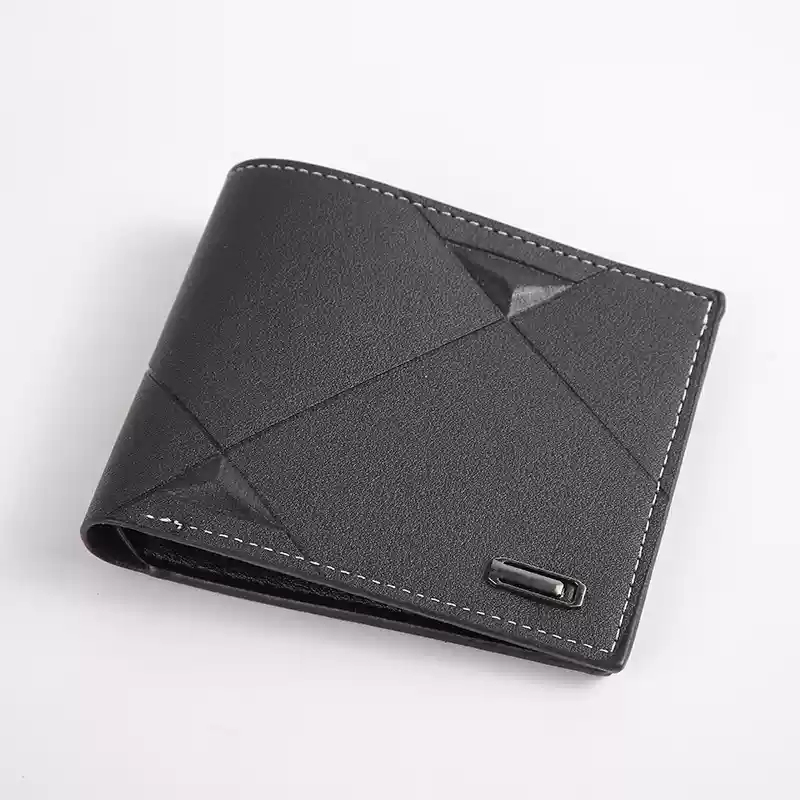 ジオメトリック革ウォレット