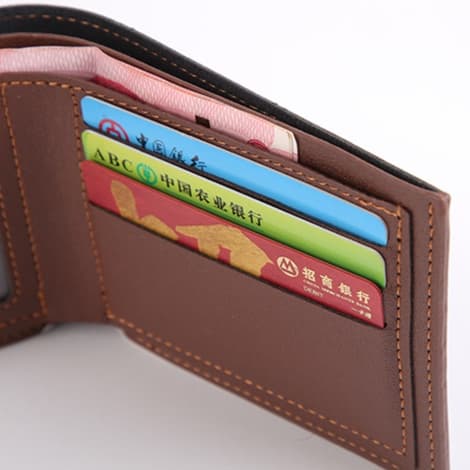 ジオメトリック革ウォレット