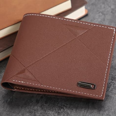 ジオメトリック革ウォレット