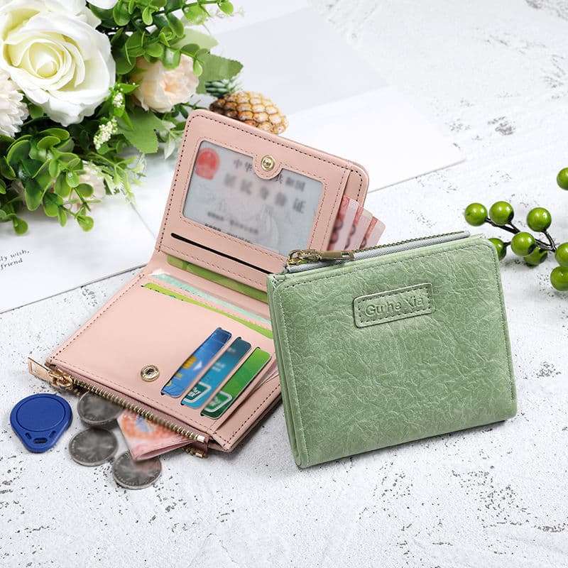 和紙風型押し革 コインケース