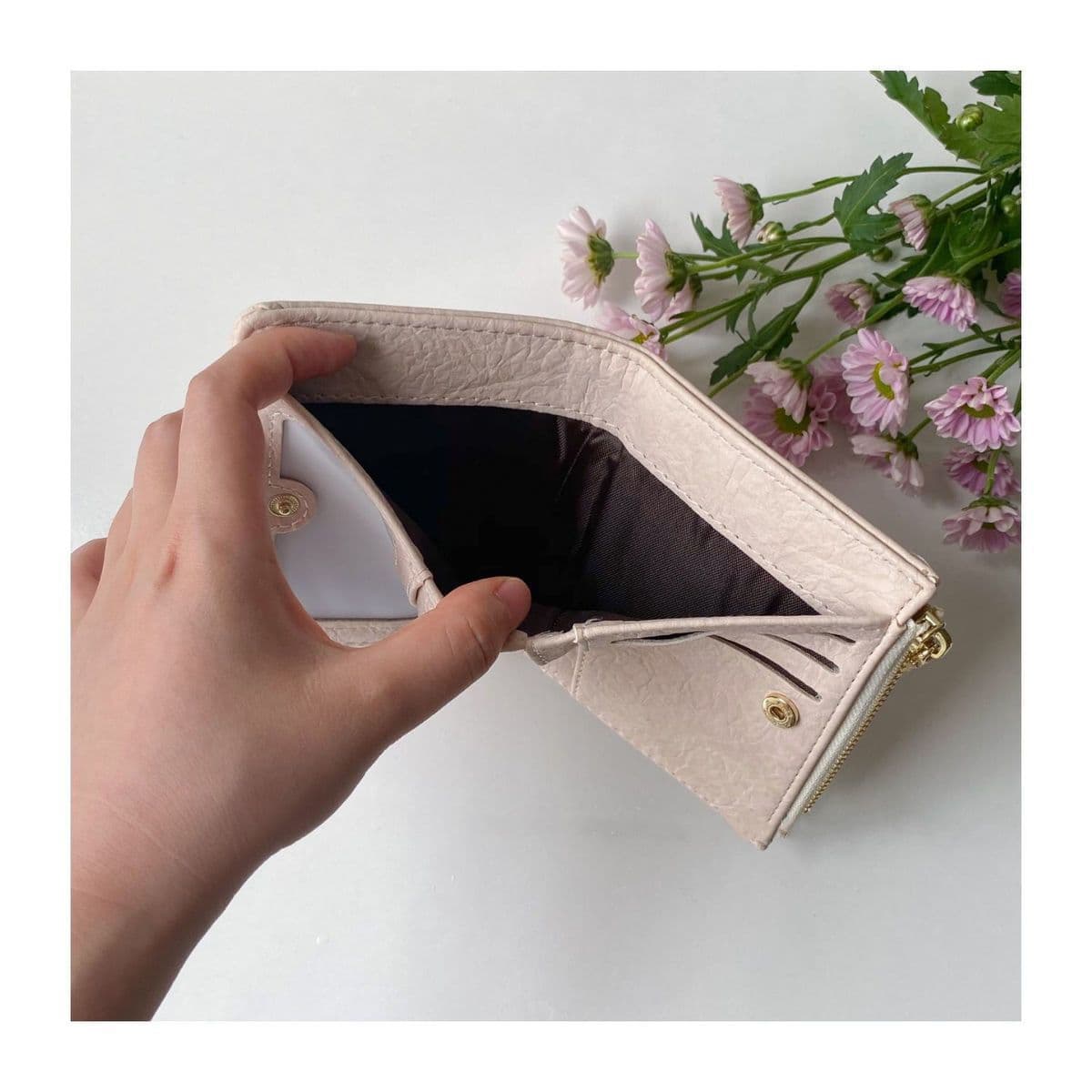 和紙風型押し革 コインケース