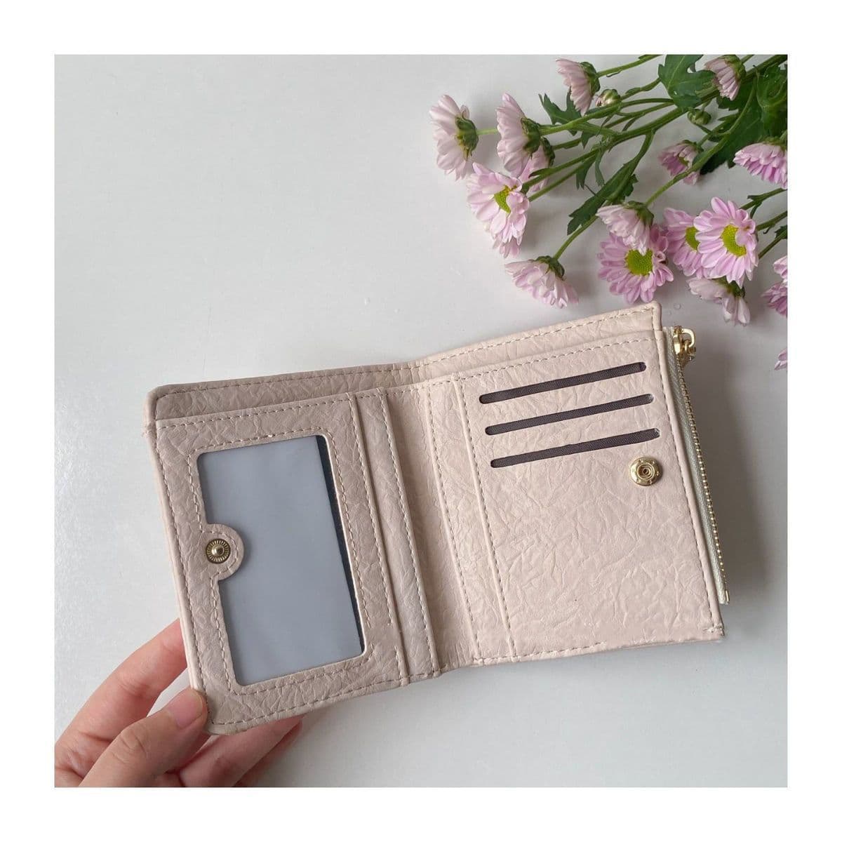 和紙風型押し革 コインケース