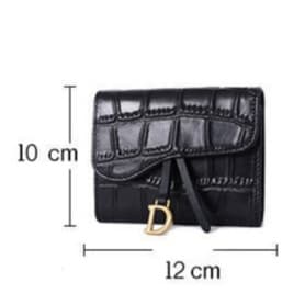 クロコダイル型押しコンパクト財布