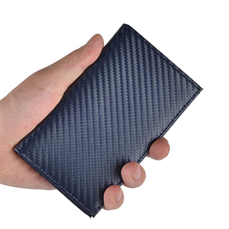 カーボン調革製カードケース