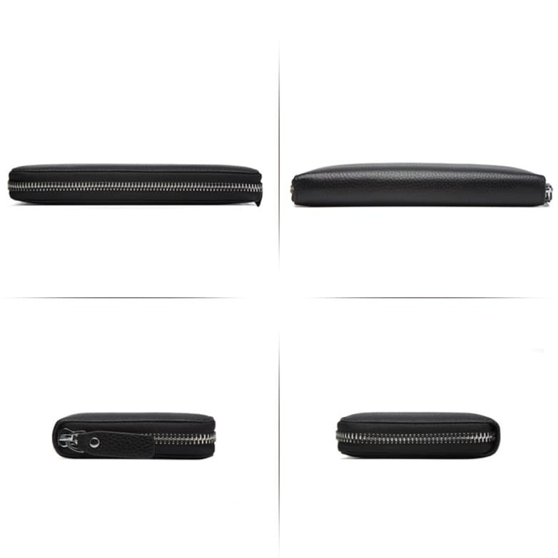 革財布 超大容量ジッパー式長財布