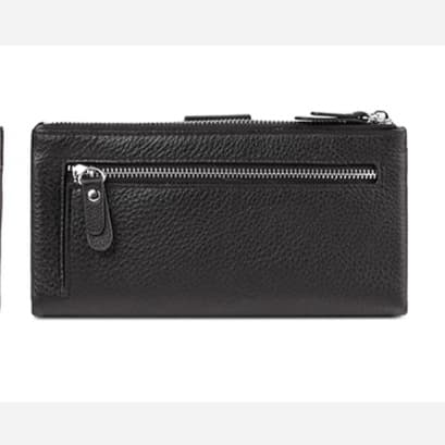 スナップボタン式レディース長財布