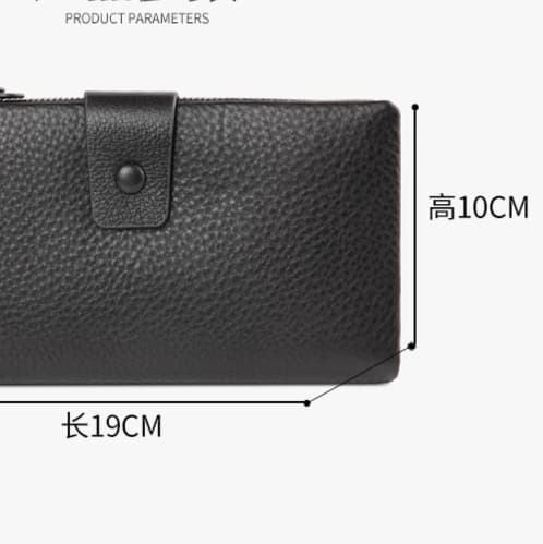 スナップボタン式レディース長財布