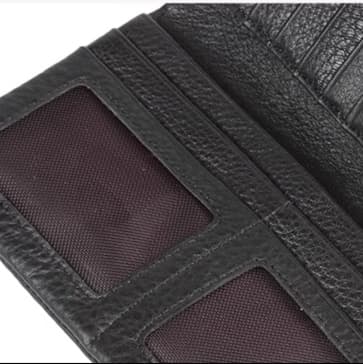 スナップボタン式レディース長財布