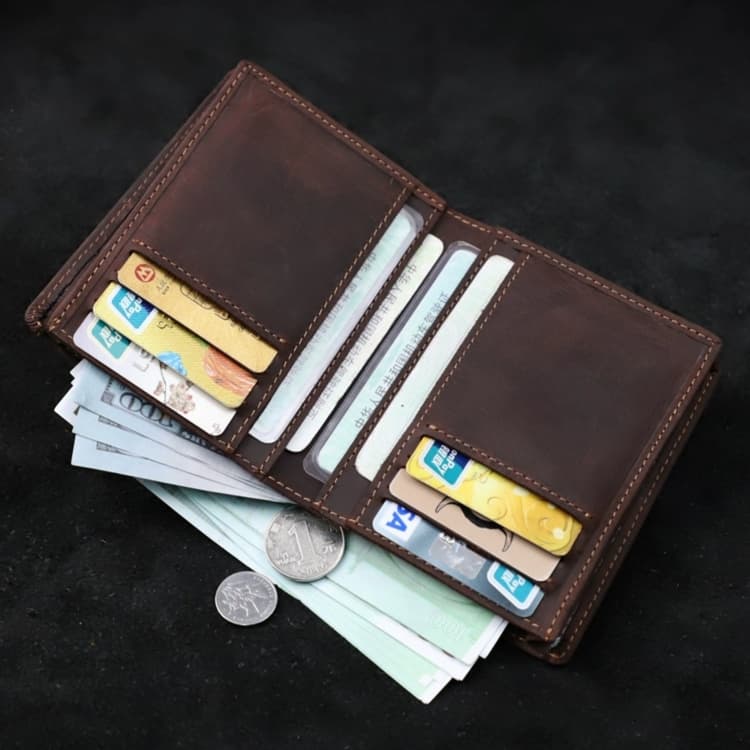 革職人による二つ折り財布