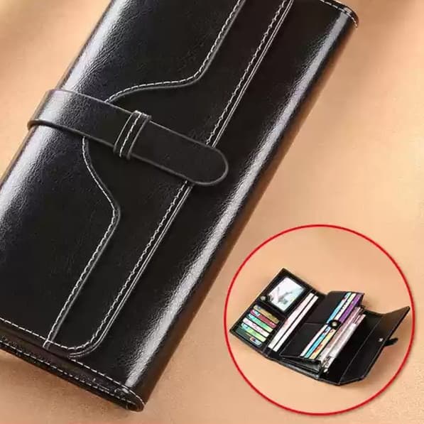 ベルト付きレディース長財布