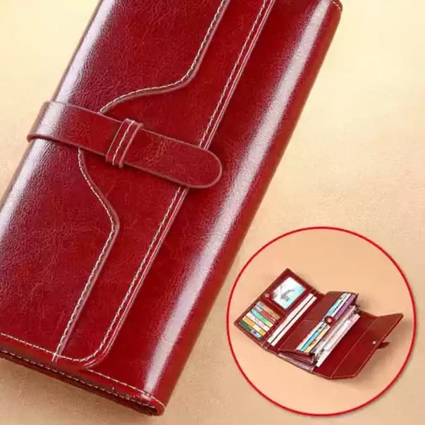 ベルト付きレディース長財布