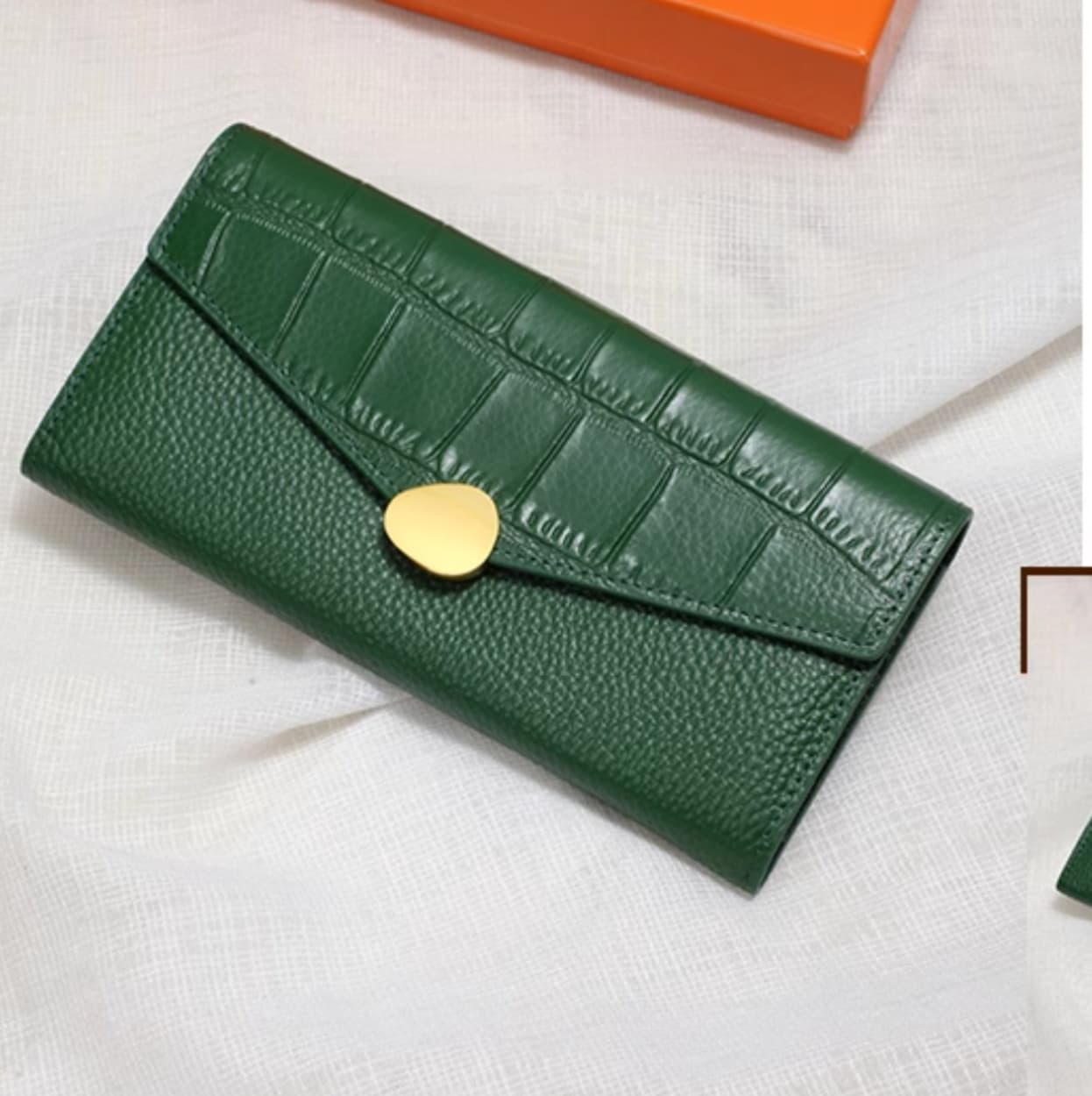 ミックス革長財布