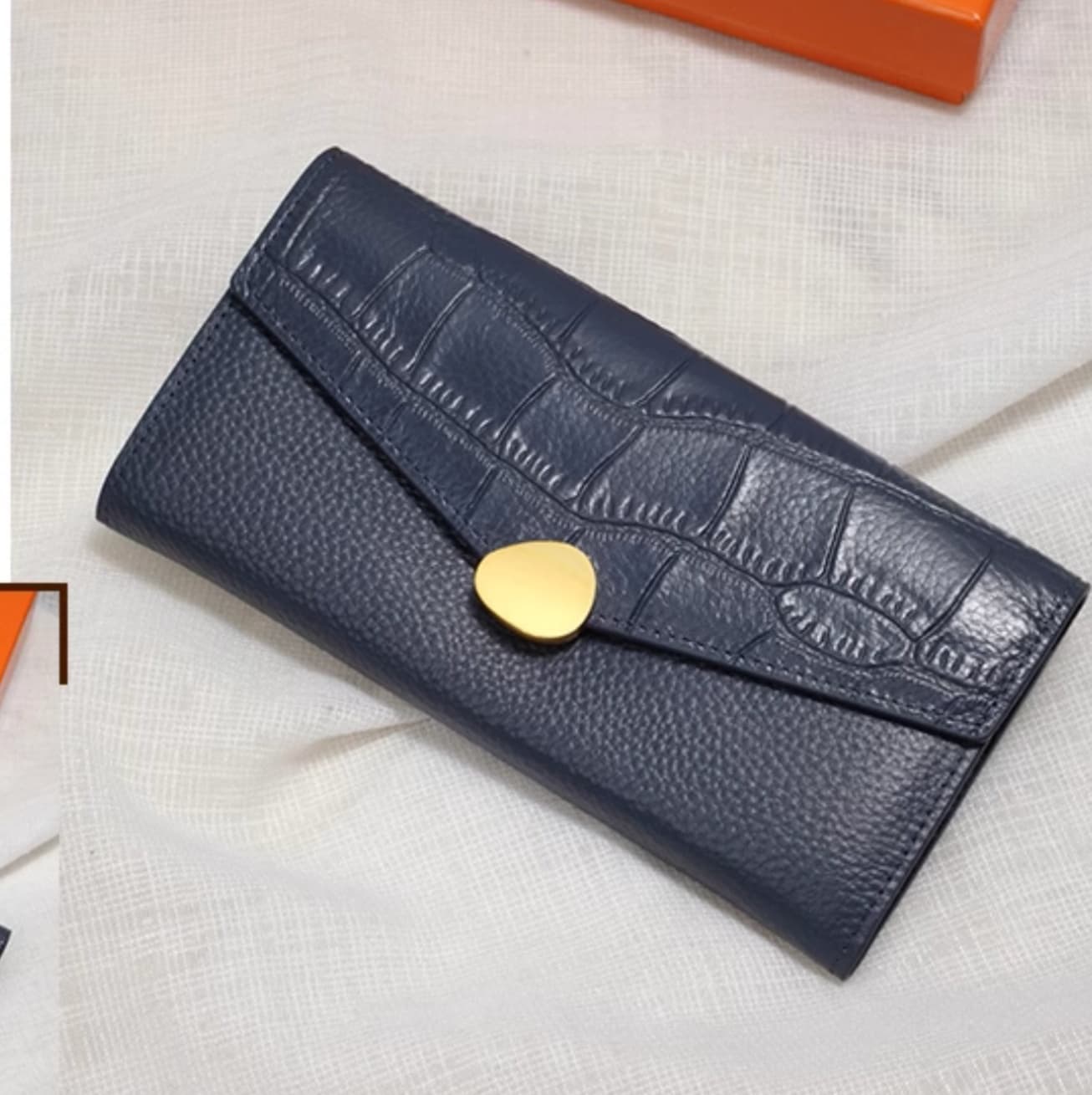 ミックス革長財布