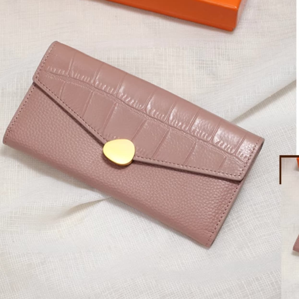 ミックス革長財布