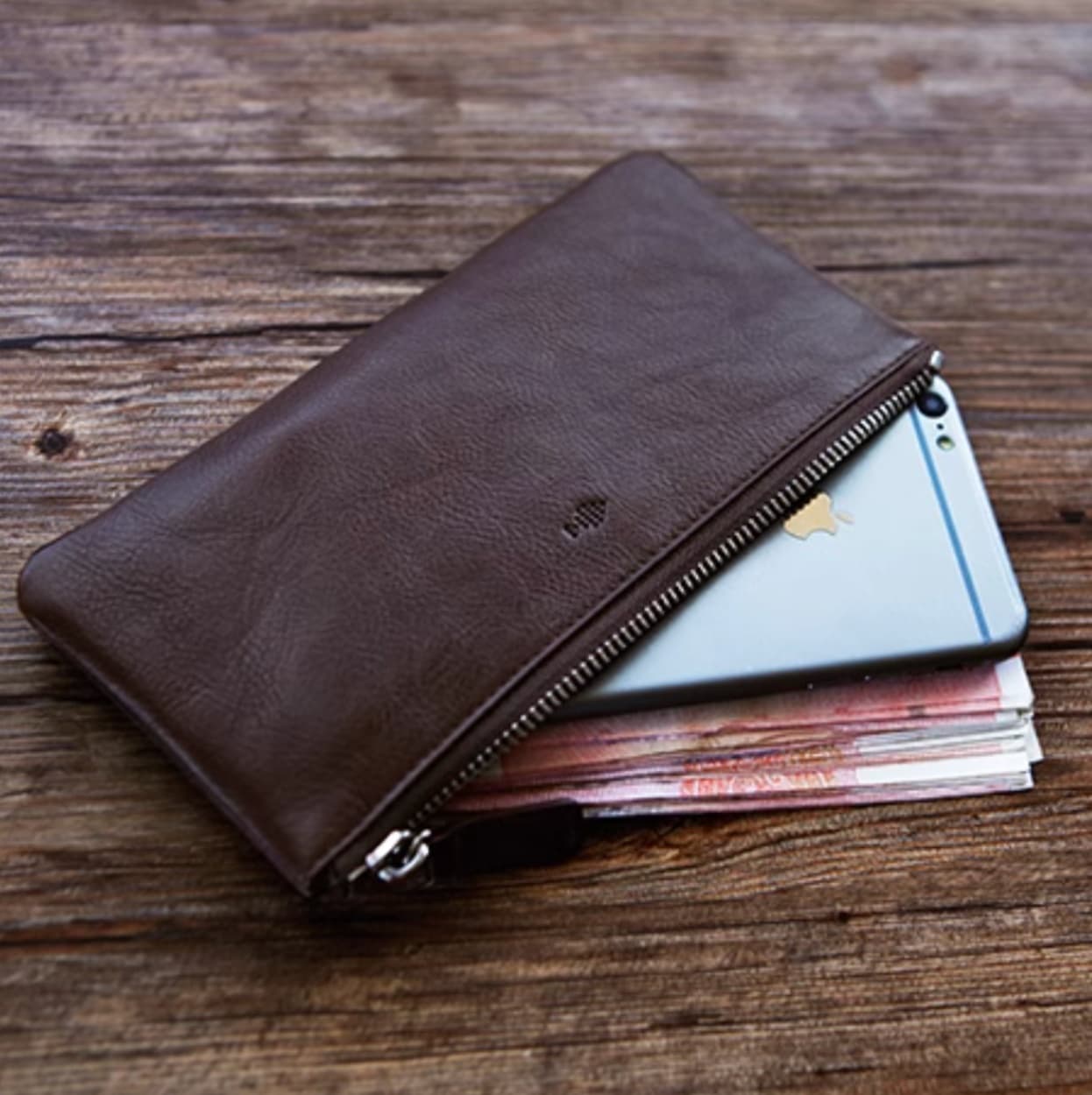 革製マルチポケットウォレット