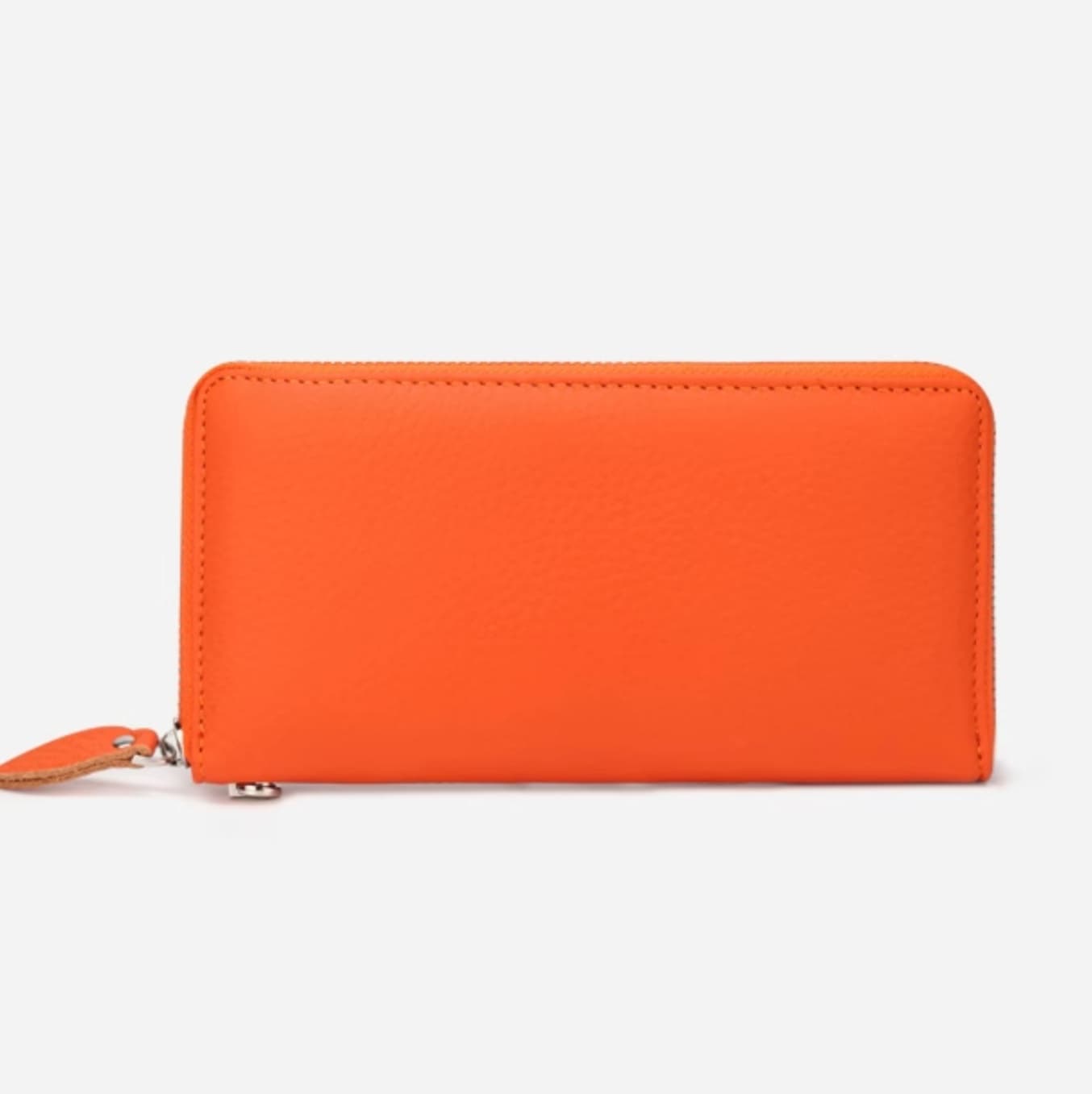 高級革のラウンドジップウォレット