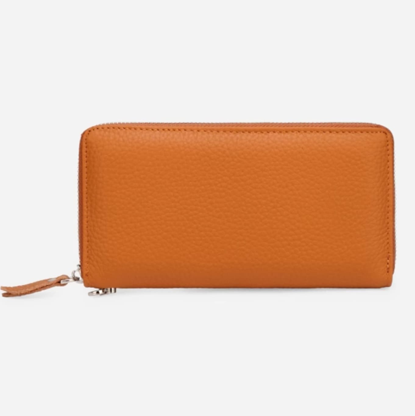 高級革のラウンドジップウォレット