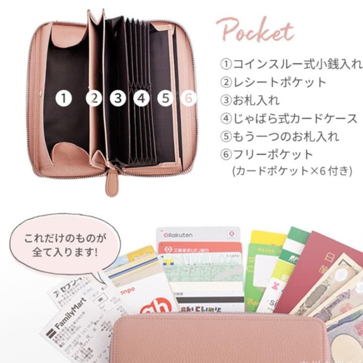 コインスルー式長財布