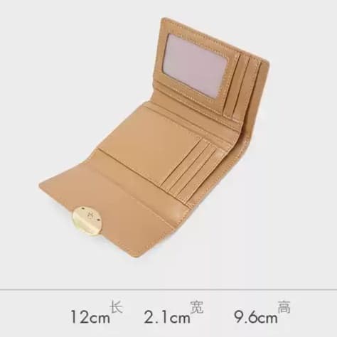 アンニュイデザインの三つ折り革財布