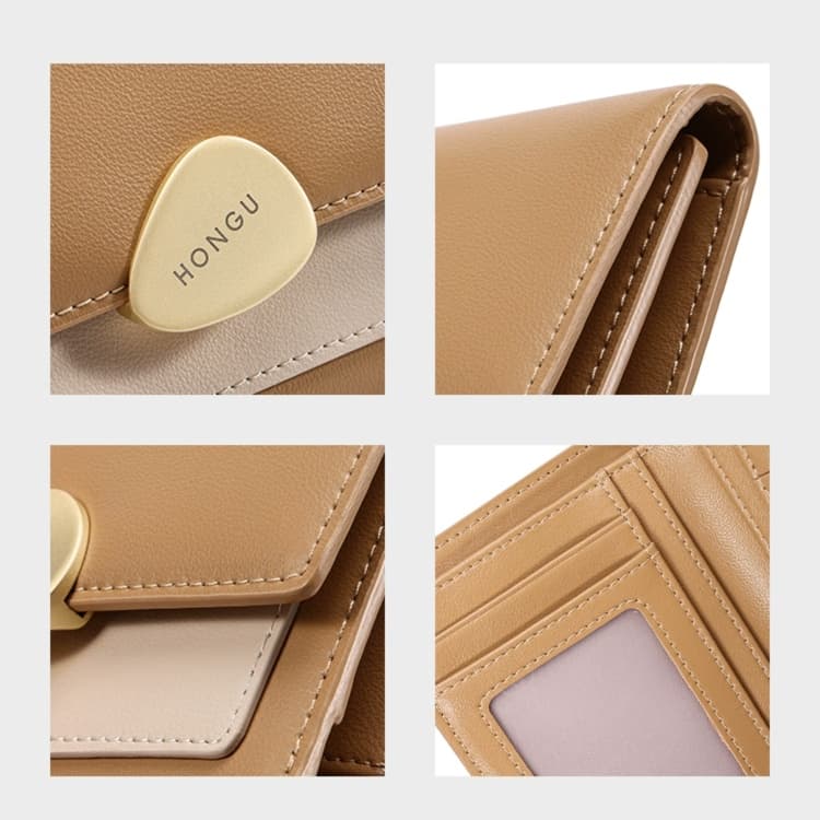 アンニュイデザインの三つ折り革財布