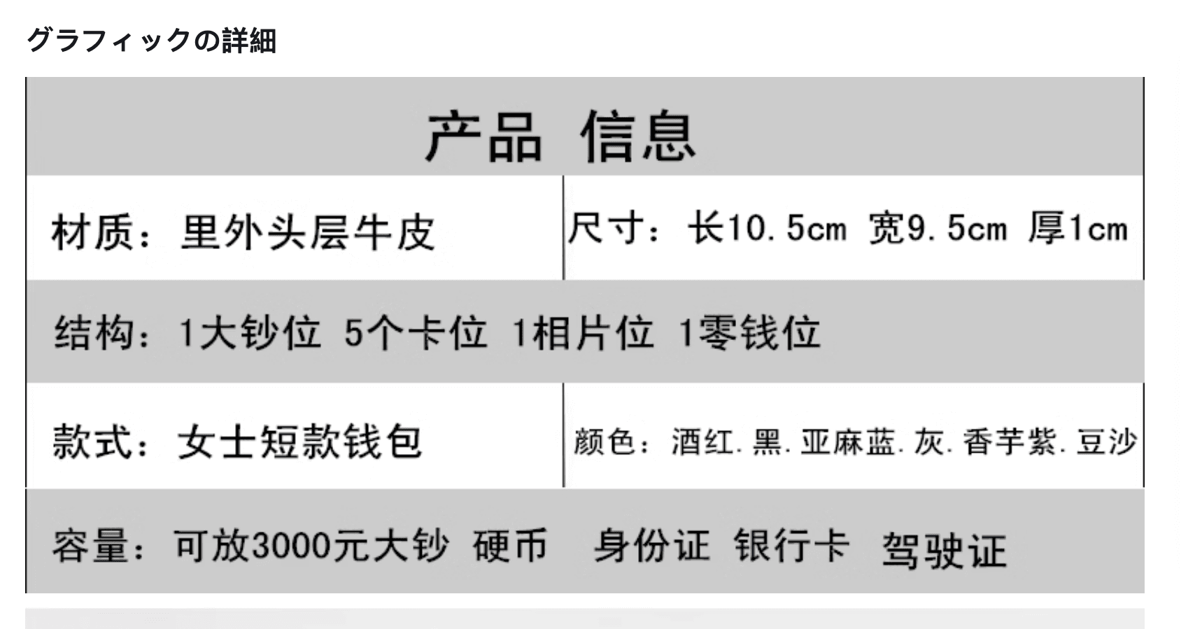 上品カラーの二つ折りミニ財布