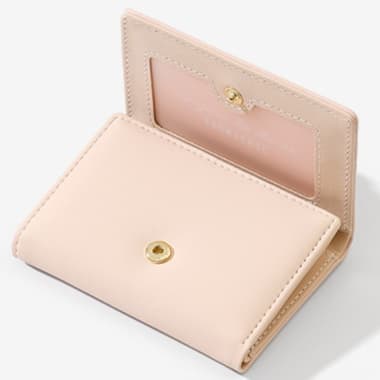 猫の箔押し三つ折り財布