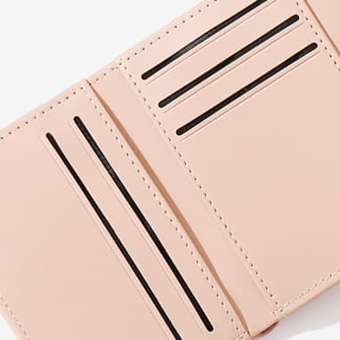 猫の箔押し三つ折り財布