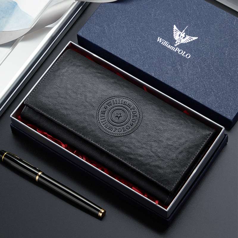 革財布 上質革使用 高級紋章刻印長財布