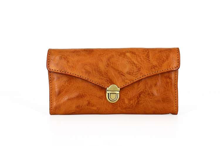 革財布 上質な仕立ての封筒型長財布