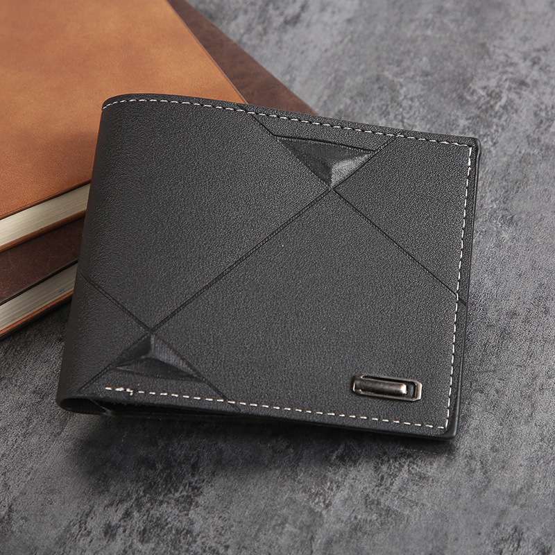 ジオメトリック革ウォレット