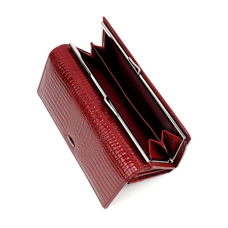 クロコダイル柄高級牛革長財布