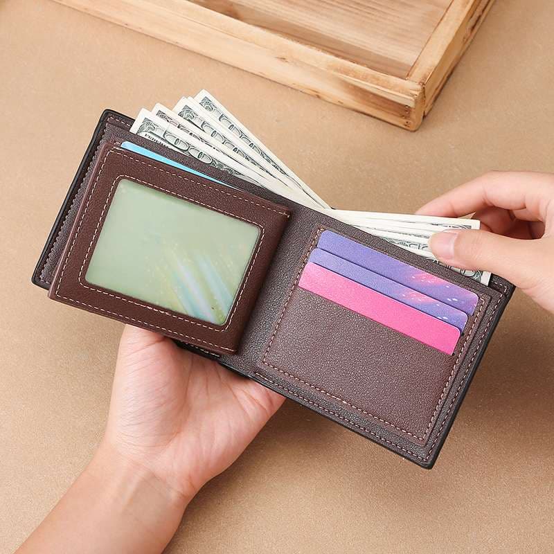 ステッチライン 二つ折り財布
