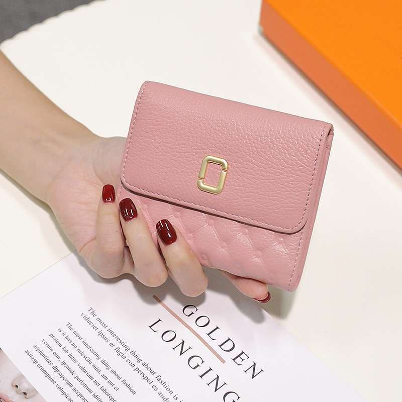 グレイッシュカラーの二つ折りミニ財布