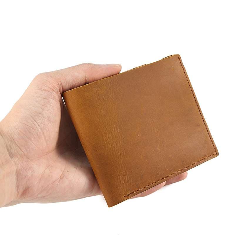 革財布 上質な手縫い仕上げ本革二つ折り財布