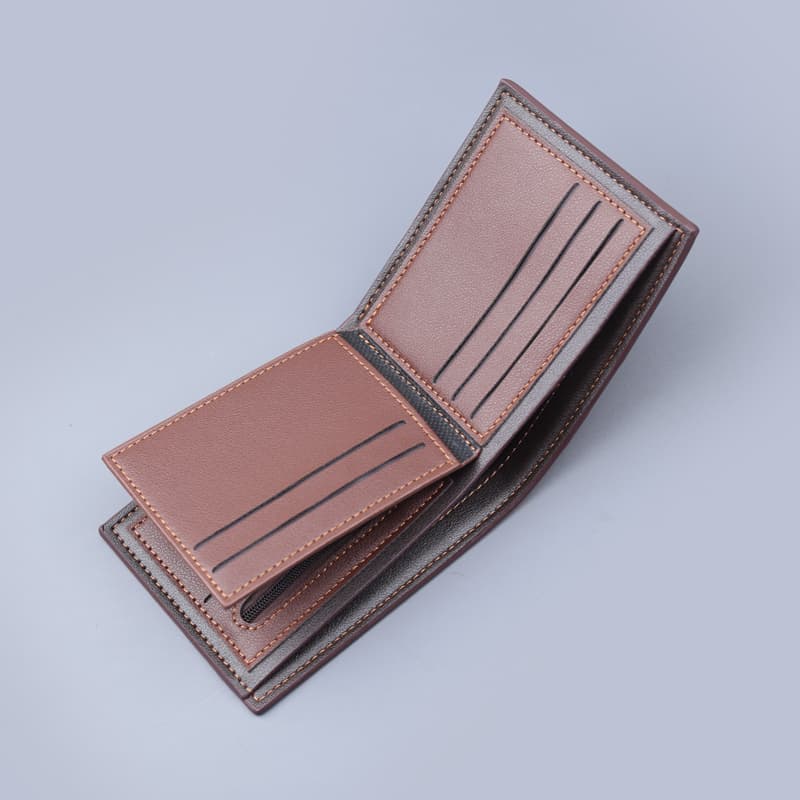 メンズ用デザイン二つ折り革財布