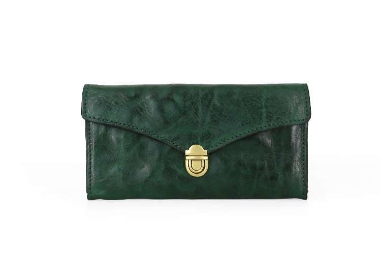 革財布 上質な仕立ての封筒型長財布