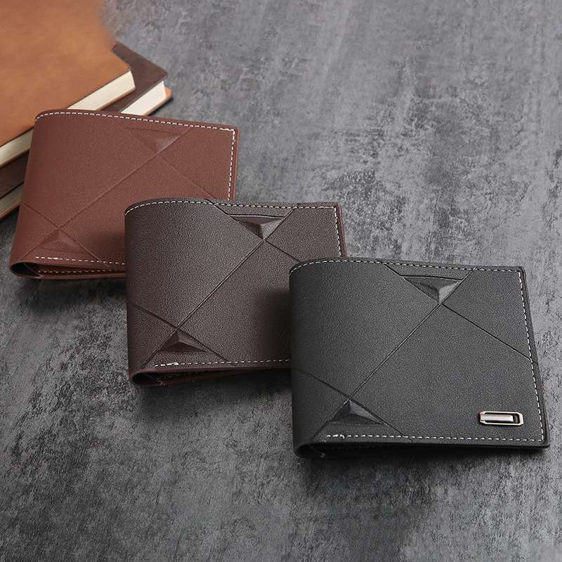 ジオメトリック革ウォレット