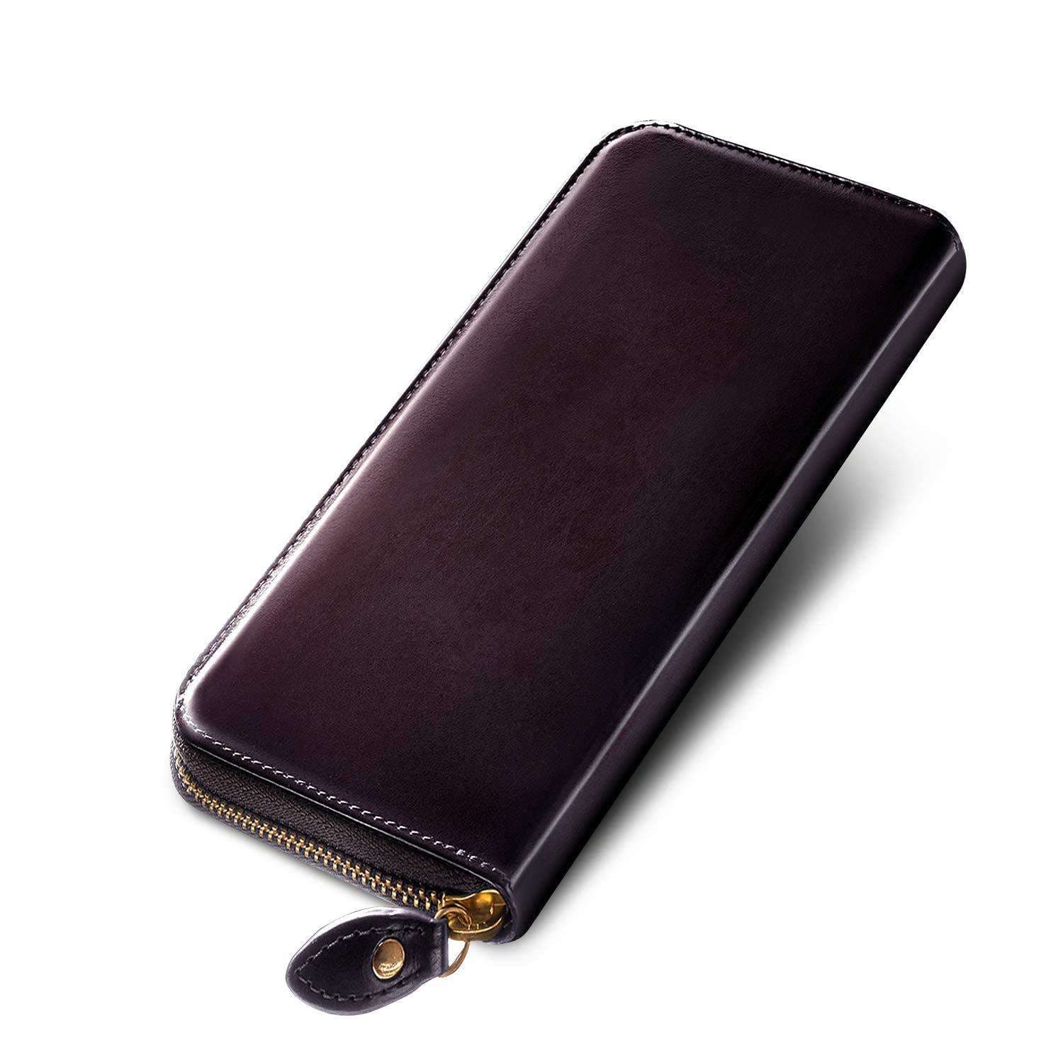 革財布 上質な本革製ラウンドジップ長財布