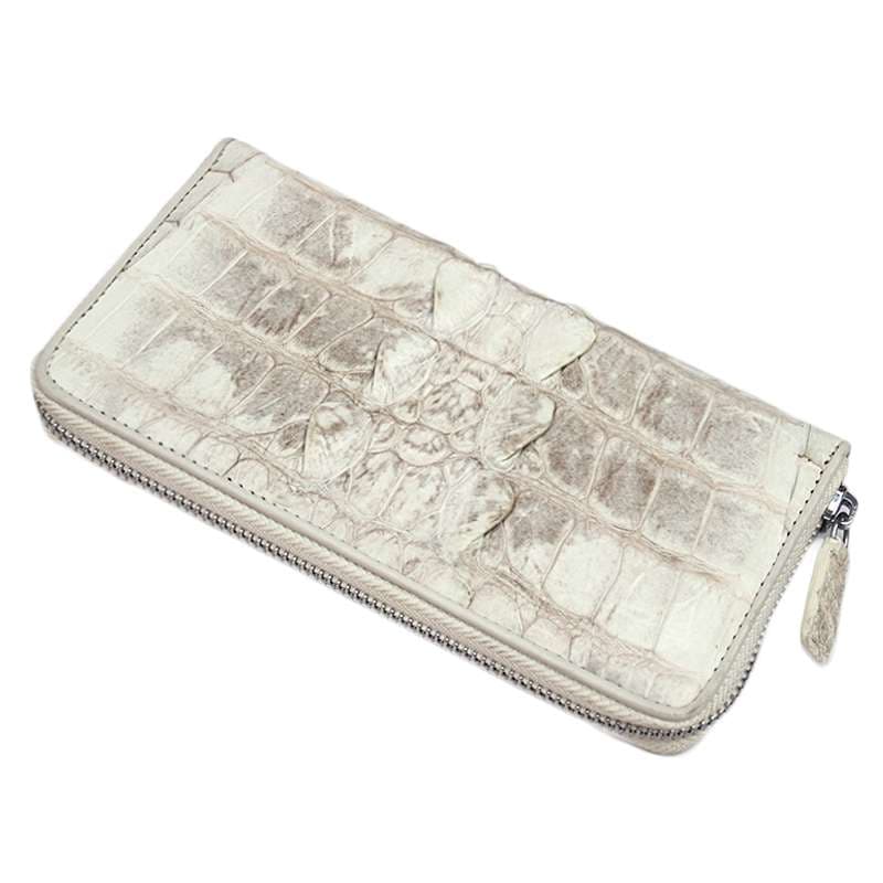 本ワニ革長財布