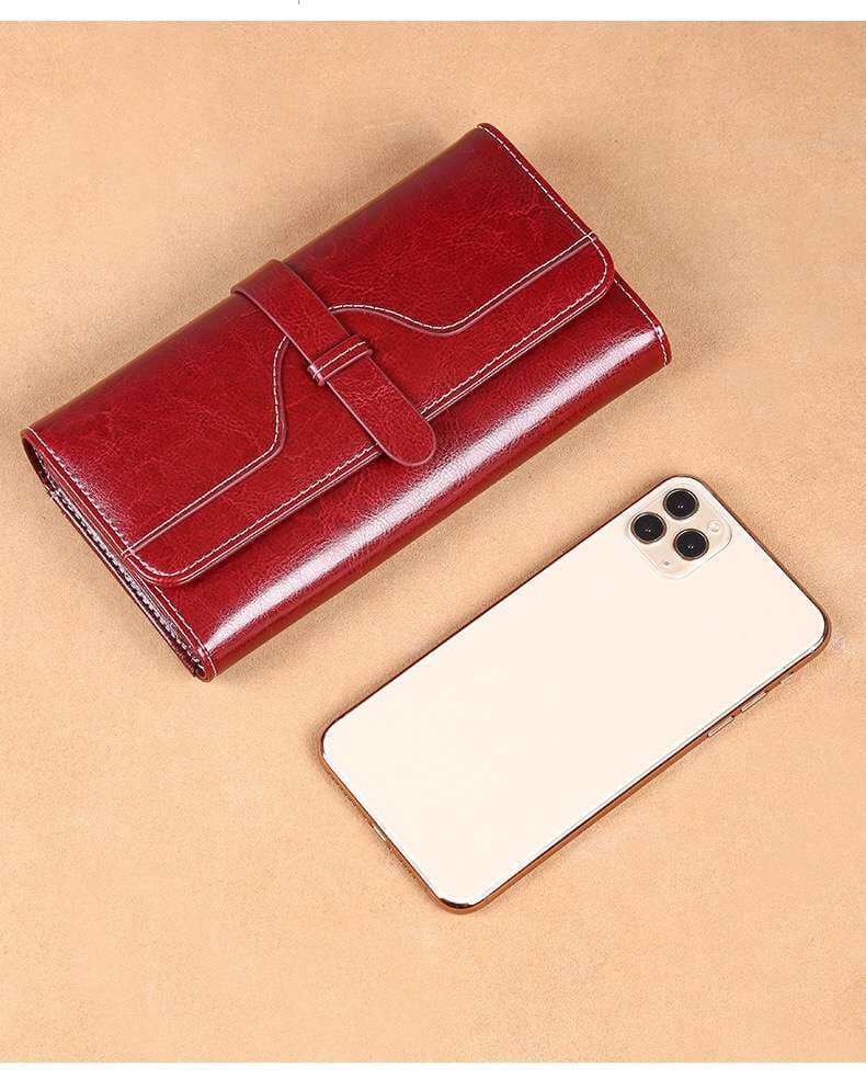 ベルト付きレディース長財布