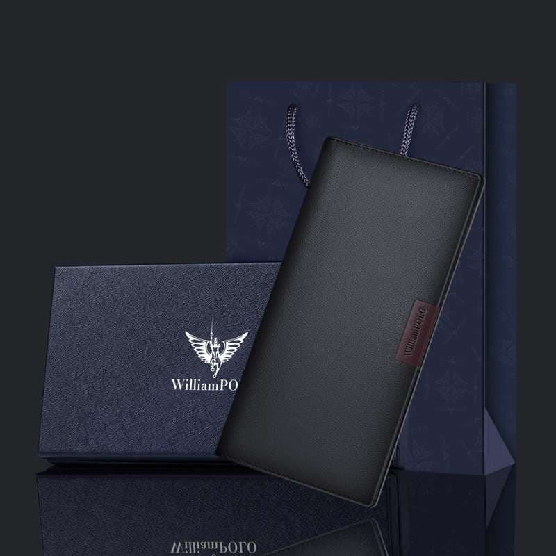 極薄メンズ革財布（ロング）