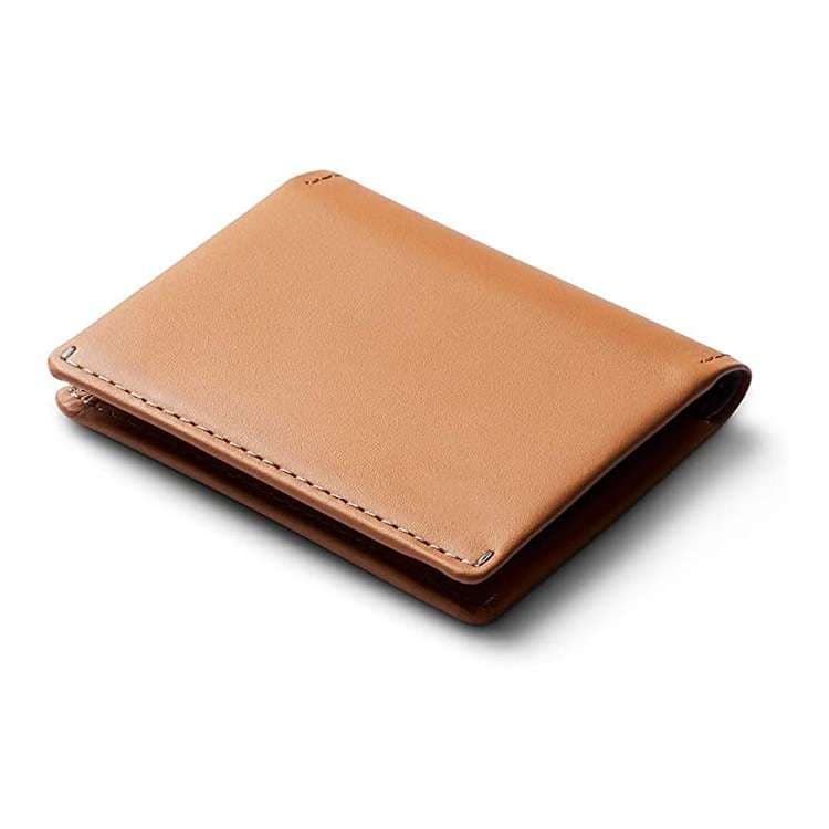 スリムボディ本革二つ折り財布