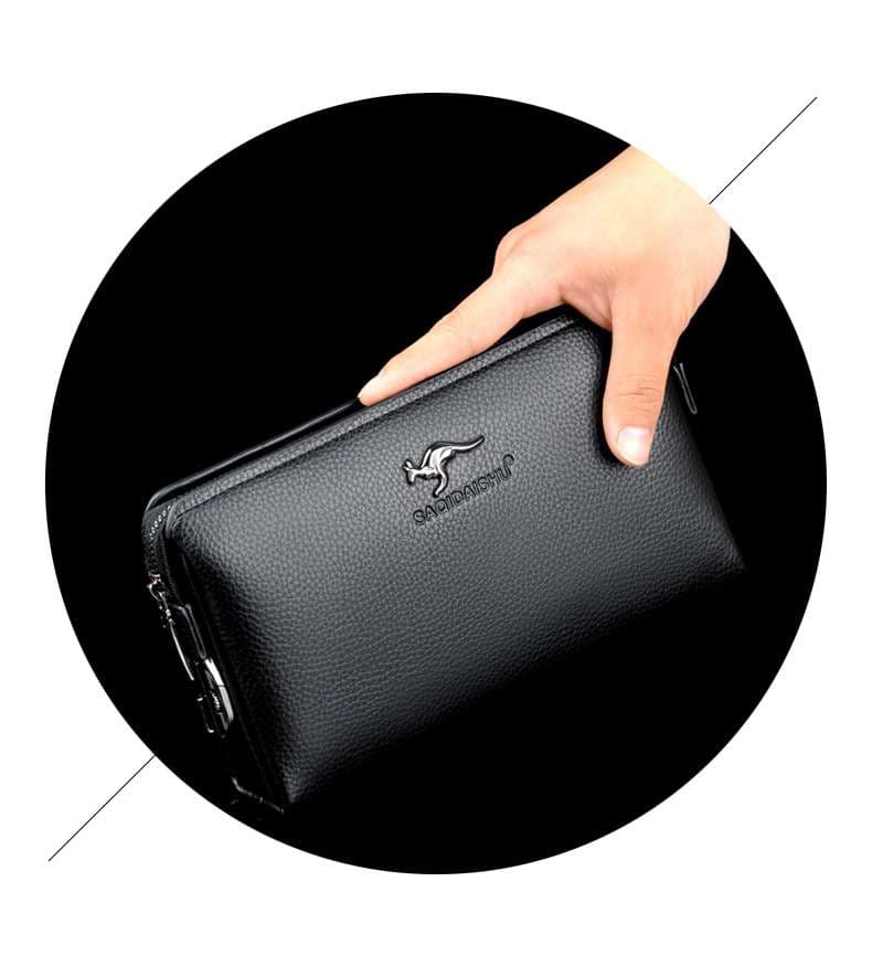 パスワードロック付きクラッチバッグ長財布