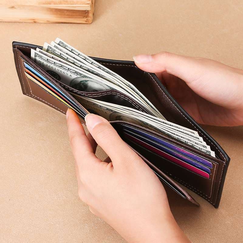 ステッチライン 二つ折り財布