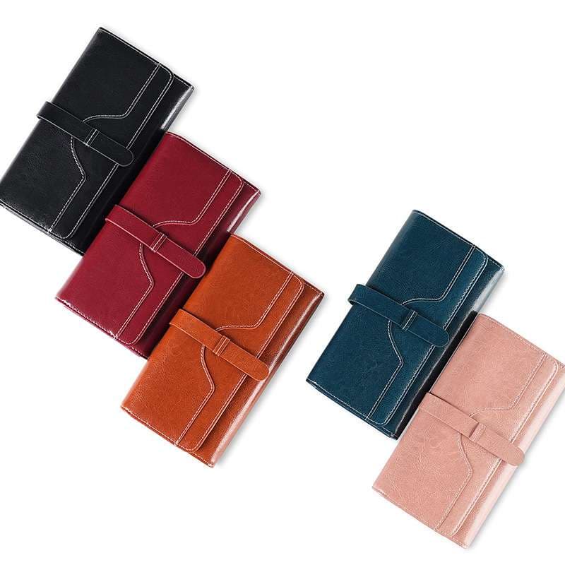 革財布 シンプル牛革革長財布
